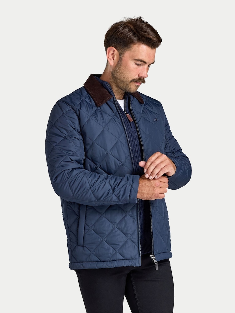 Raging Bull Quilted Cord Collar Jacket - 4의 이미지 2