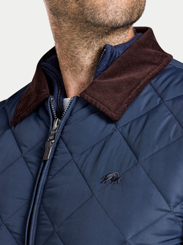 Raging Bull Quilted Cord Collar Jacket - 4의 이미지 4