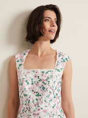 Phase Eight White Floral Diana Lace Midi Dress - Image 5 of 7