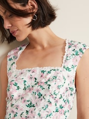 Phase Eight White Floral Diana Lace Midi Dress - Image 6 of 7