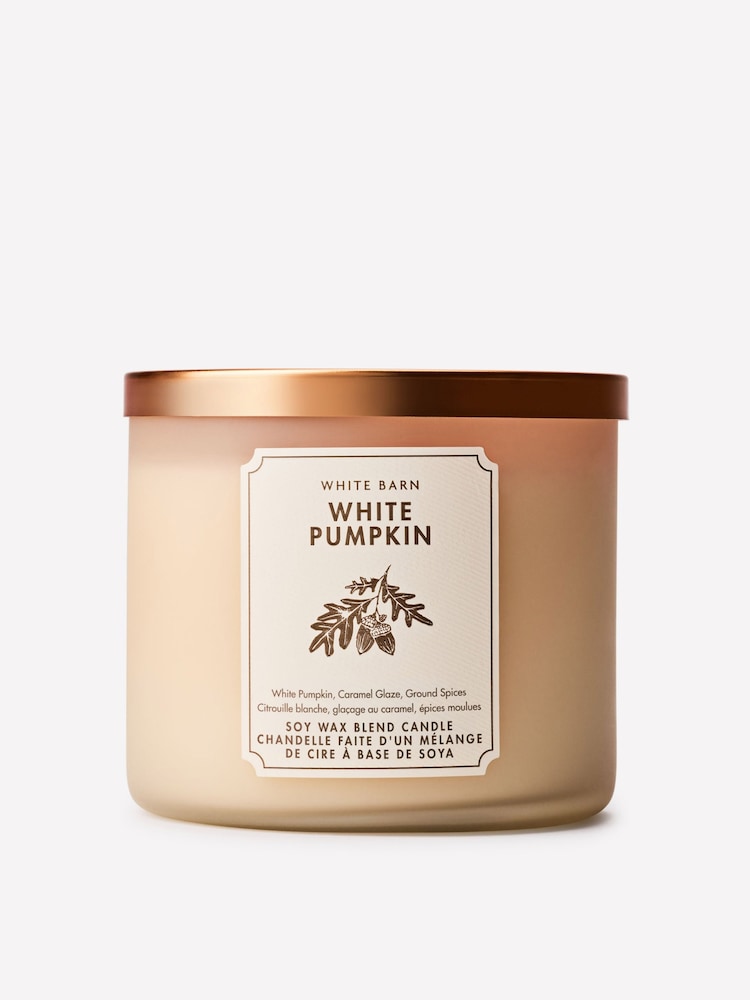 Bath & Body Works White Pumpkin 3-Wick Candle - Image 1 of 4