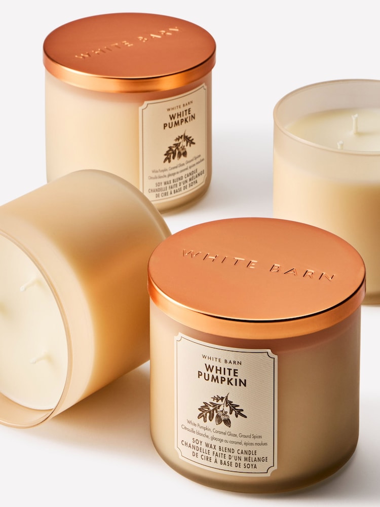Bath & Body Works White Pumpkin 3-Wick Candle - Image 2 of 4