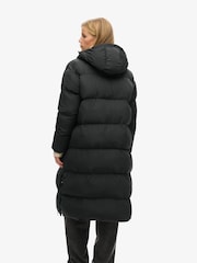 Superdry Black Studios Longline Duvet Padded Coat - Image 2 of 7