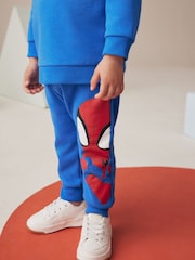 Cobalt Blue Spiderman Sweatshirt and Joggers Set (9mths-8yrs) - Image 4 of 6