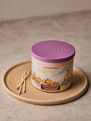 Bath & Body Works Pumpkin Bonfire 3-Wick Candle 411g - Image 4 of 4