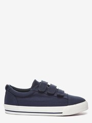 Navy Blue Wide Fit (G) Strap Touch Fastening Shoes - Image 2 of 6