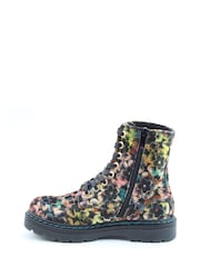 Heavenly Feet Gold Heavenly Feet Justina2 Viola Velour Autumn Gold Ankle Boots - Image 2 of 6