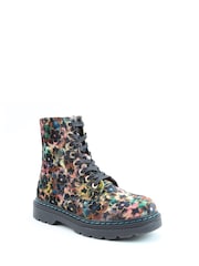 Heavenly Feet Gold Heavenly Feet Justina2 Viola Velour Autumn Gold Ankle Boots - Image 3 of 6