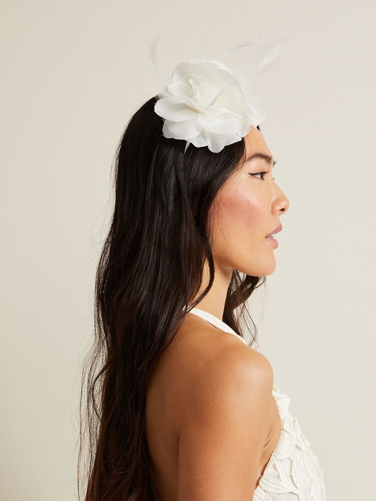 Phase Eight Cream Floral Headband - Image 2 of 3