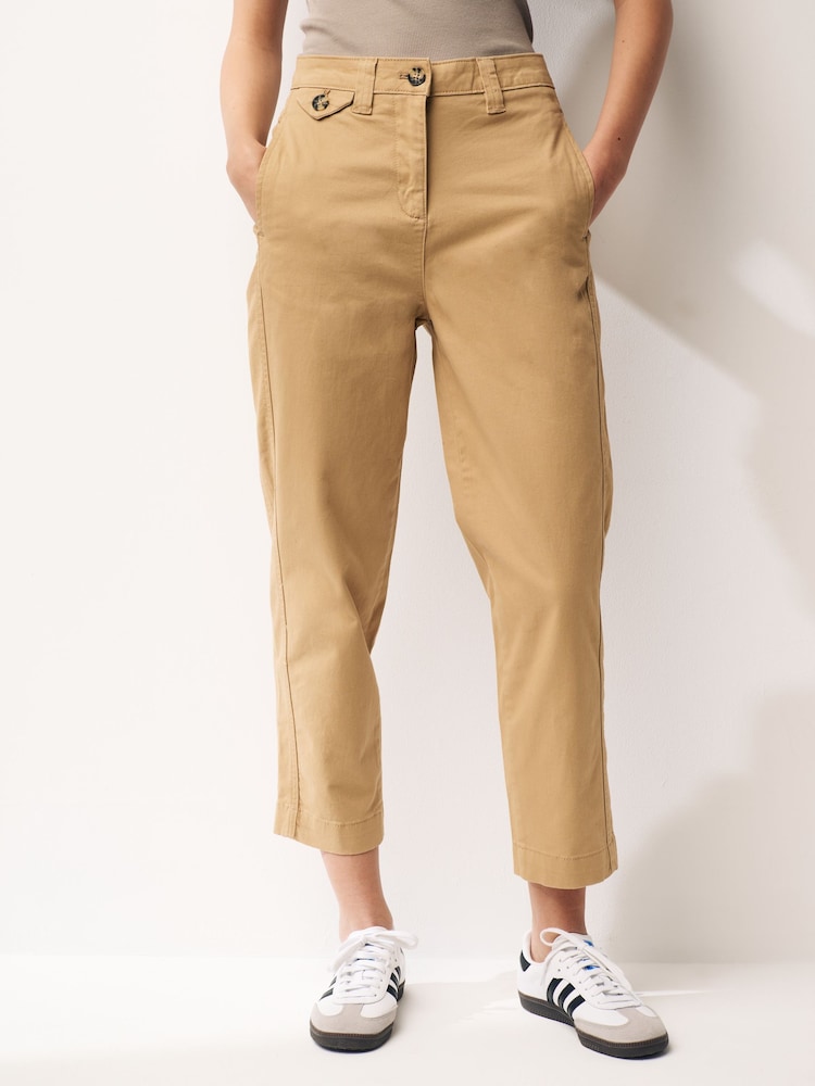 Neutral Tan Brown Chino Trousers - Image 3 of 6