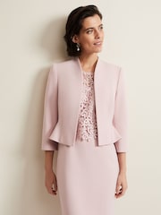 Phase Eight Pink Daisy Peplum Jacket - Image 1 of 5