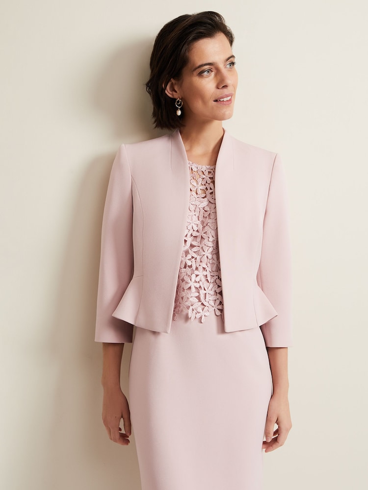 Phase Eight Pink Daisy Peplum Jacket - Image 1 of 5