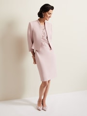 Phase Eight Pink Daisy Peplum Jacket - Image 3 of 5
