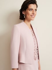 Phase Eight Pink Daisy Peplum Jacket - Image 4 of 5