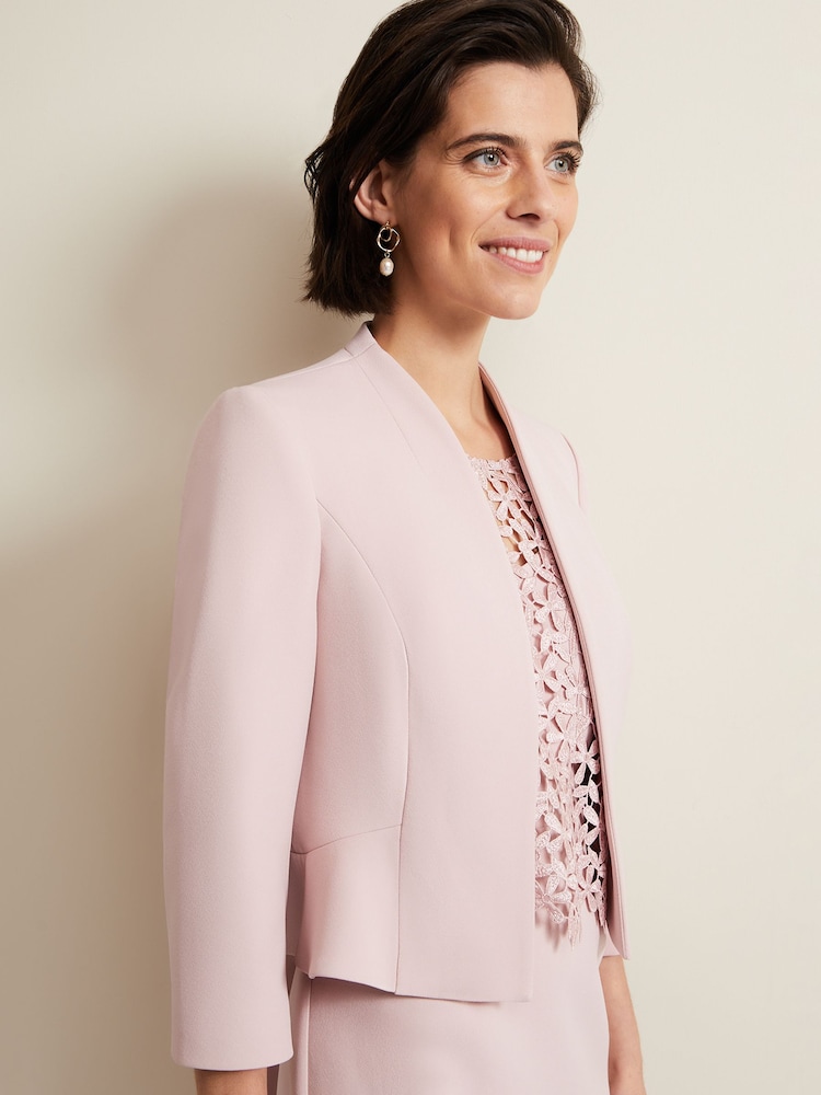 Phase Eight Pink Daisy Peplum Jacket - Image 4 of 5