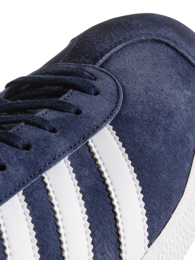 adidas Originals Navy Gazelle Trainers - Image 10 of 11