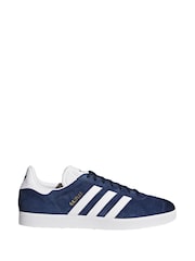 adidas Originals Navy Gazelle Trainers - Image 3 of 11