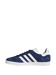 adidas Originals Navy Gazelle Trainers - Image 4 of 11