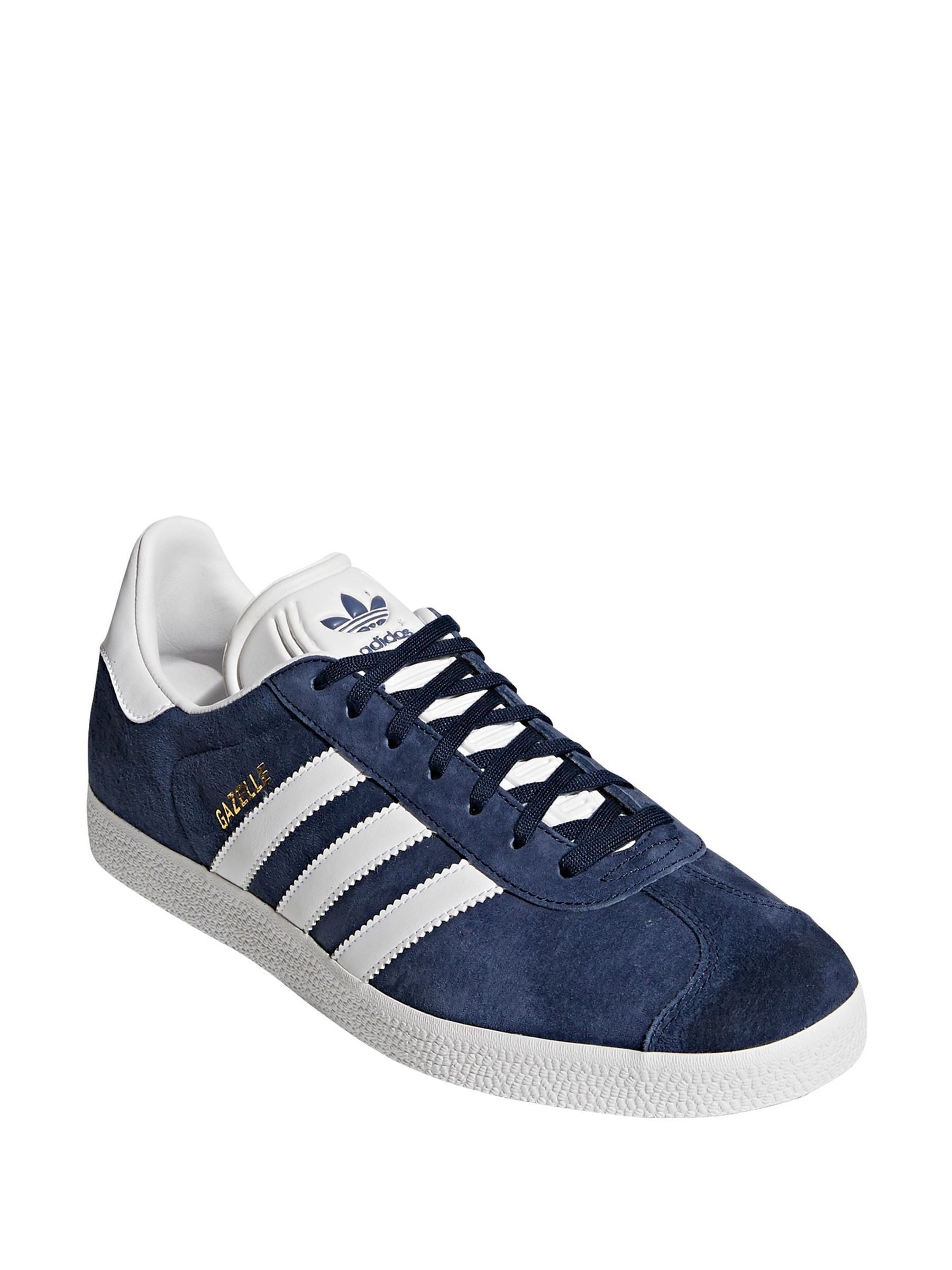 Adidas navy suede trainers sales