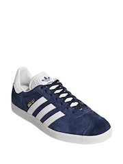 adidas Originals Navy Gazelle Trainers - Image 5 of 11