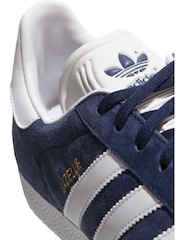 adidas Originals Navy Gazelle Trainers - Image 9 of 11