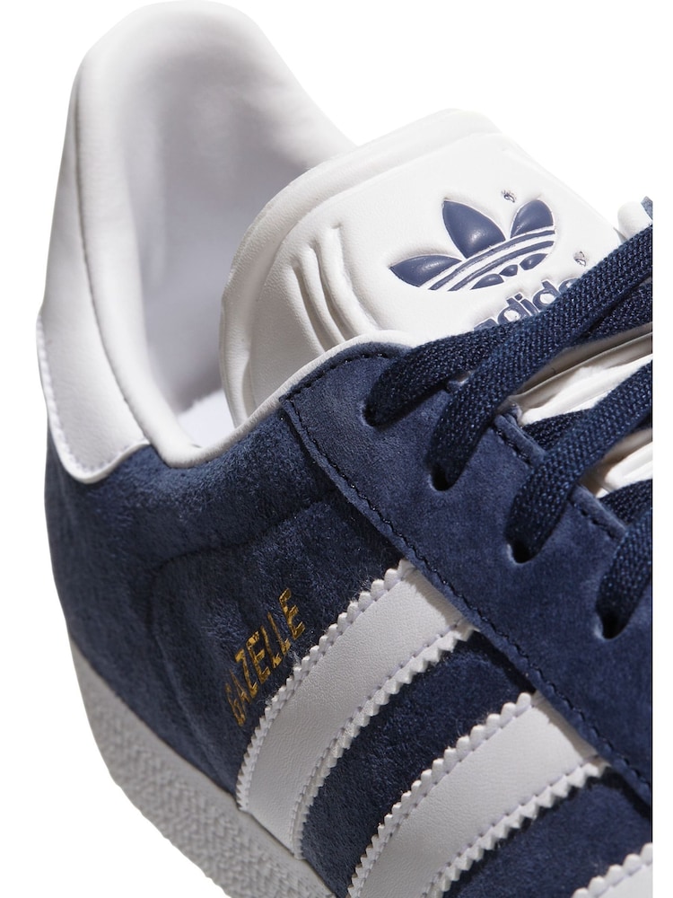 adidas Originals Navy Gazelle Trainers - Image 9 of 11