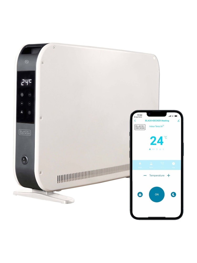 Black & Decker White 2.2KW Smart Convection Turbo Heater - Image 1 of 11 Black & Decker White 2.2KW Smart Convection Turbo Heater - Image 1 of 11