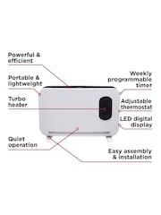 Black & Decker White 2.2KW Smart Convection Turbo Heater - Image 8 of 11