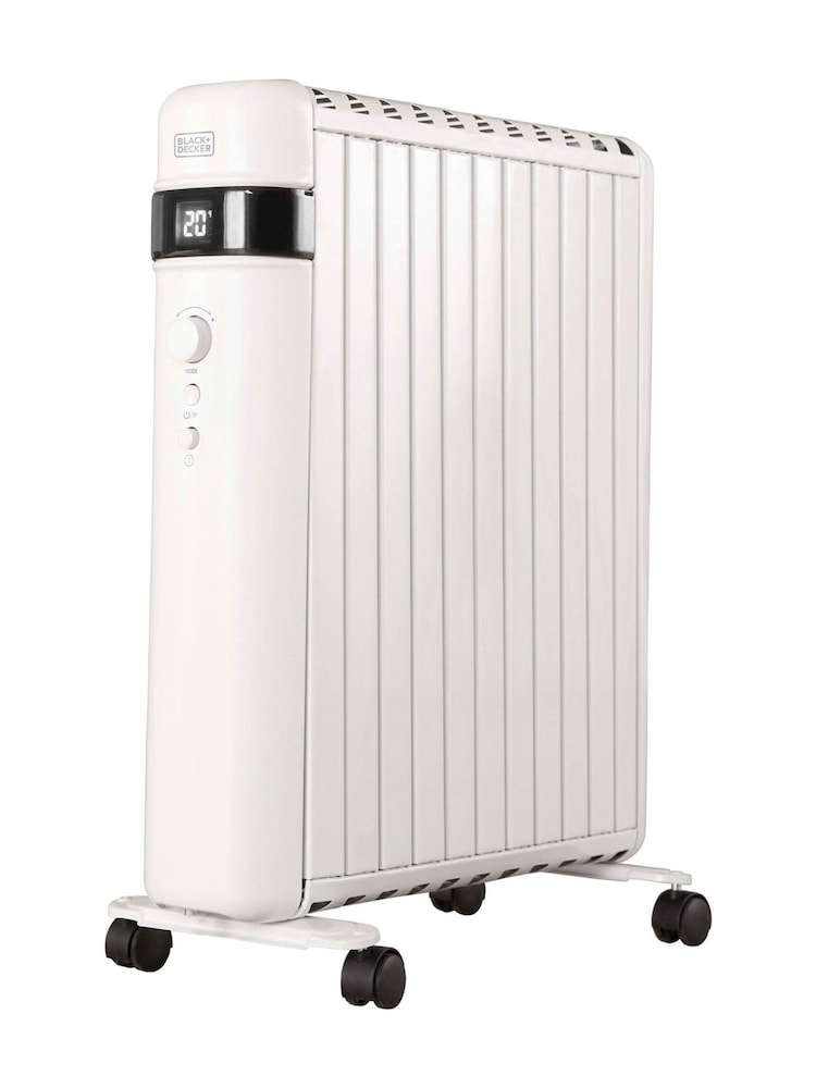 Black & Decker White 2.5KW Smart Digital Oil Free Radiator - Image 1 of 10 Black & Decker White 2.5KW Smart Digital Oil Free Radiator - Image 1 of 10