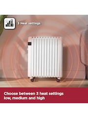 Black & Decker White 2.5KW Smart Digital Oil Free Radiator - Image 5 of 10
