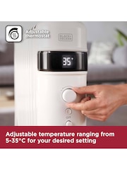 Black & Decker White 2.5KW Smart Digital Oil Free Radiator - Image 6 of 10