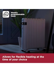 Black & Decker White 2.5KW Smart Digital Oil Free Radiator - Image 7 of 10