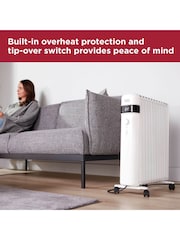 Black & Decker White 2.5KW Smart Digital Oil Free Radiator - Image 9 of 10