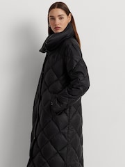 Lauren Ralph Lauren Diamond Quilted Maxi Down Coat - Image 4 of 10