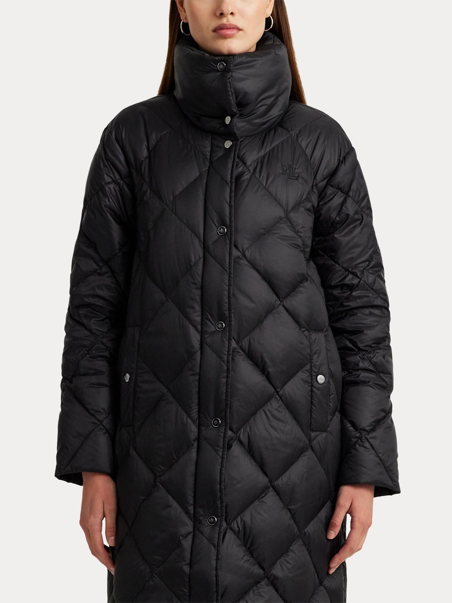 アウターその他 LAUREN Ralph Lauren Diamond Belted Maxi LAUREN RALPH LAUREN Diamond-Quilted Maxi Wrap Coat in Black