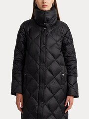 Lauren Ralph Lauren Diamond Quilted Maxi Down Coat - Image 7 of 10