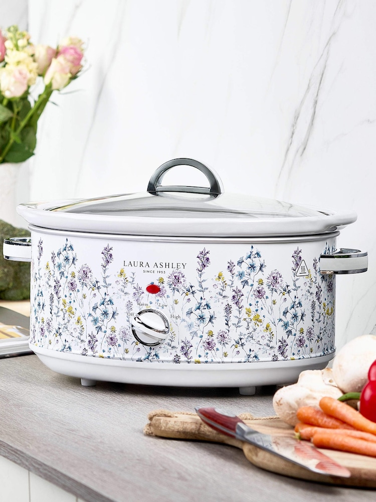 Laura Ashley White 6.5L Slow Cooker - Image 1 of 6