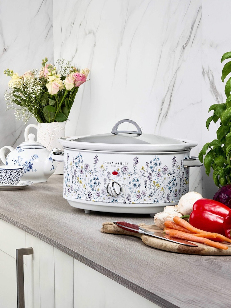 Laura Ashley White 6.5L Slow Cooker - Image 2 of 6