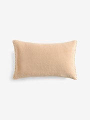 Natural Let's Snuggle Cosy Faux Fur Slogan Cushion - Image 5 of 6