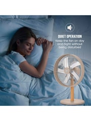 Swan Oatmeal Nordic 12 Inch Desk Fan - Image 5 of 9