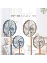 Swan Oatmeal Nordic 12 Inch Desk Fan - Image 6 of 9