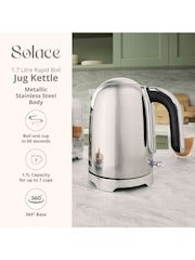 Swan Stainless Steel Solace 1.7L Cordless Kettle - Image 2 of 9