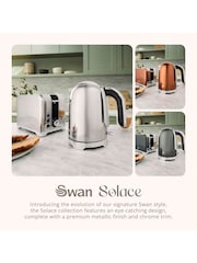 Swan Stainless Steel Solace 1.7L Cordless Kettle - Image 5 of 9