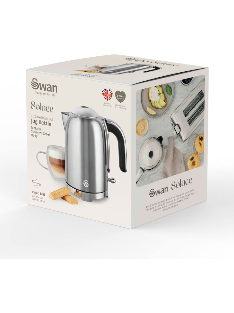Swan Stainless Steel Solace 1.7L Cordless Kettle - Image 9 of 9