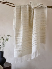 French Connection Natural Tuwi Textured Throw - Image 1 of 1