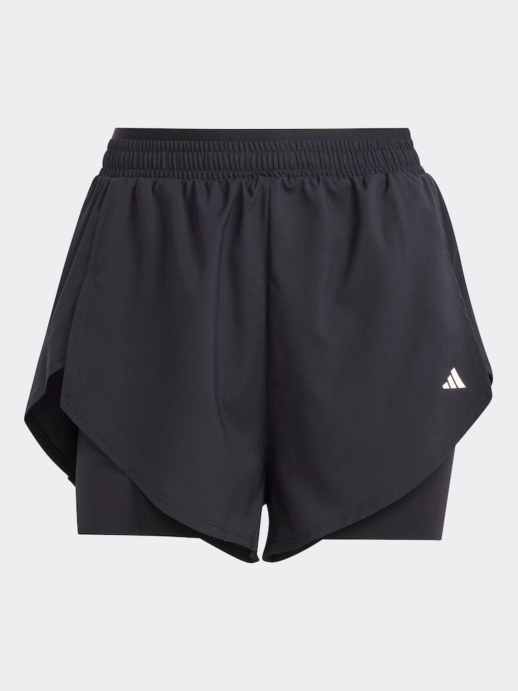 adidas Black Training 2-In-1 Shorts - Image 1 of 4