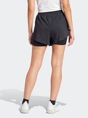 adidas Black Training 2-In-1 Shorts - Image 3 of 4