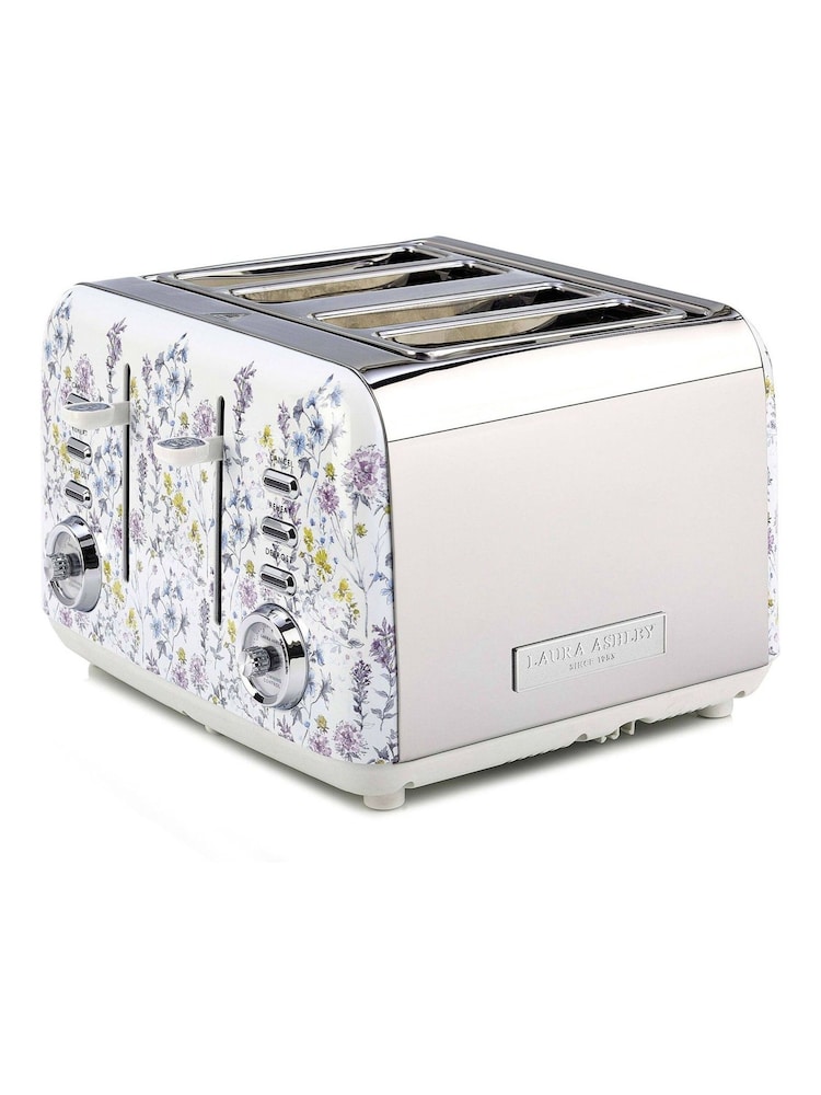 Laura Ashley White 4 Slice Toaster - Image 1 of 7 Laura Ashley White 4 Slice Toaster - Image 1 of 7