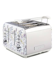 Laura Ashley White 4 Slice Toaster - Image 2 of 7