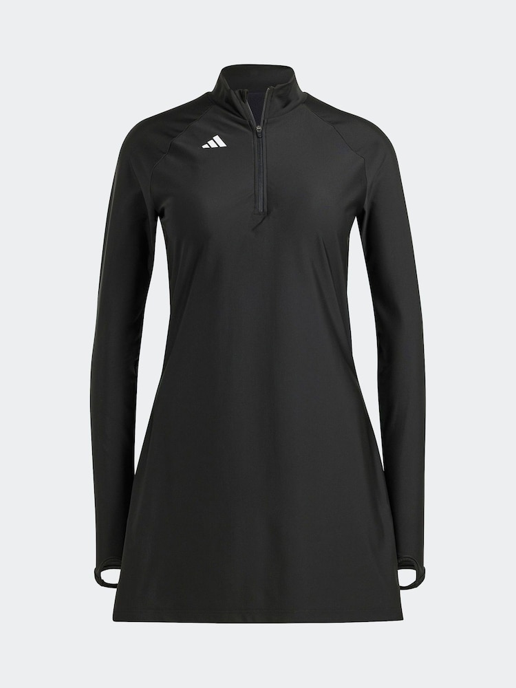 adidas Black 3 Stripes Swim Top - Image 7 of 7